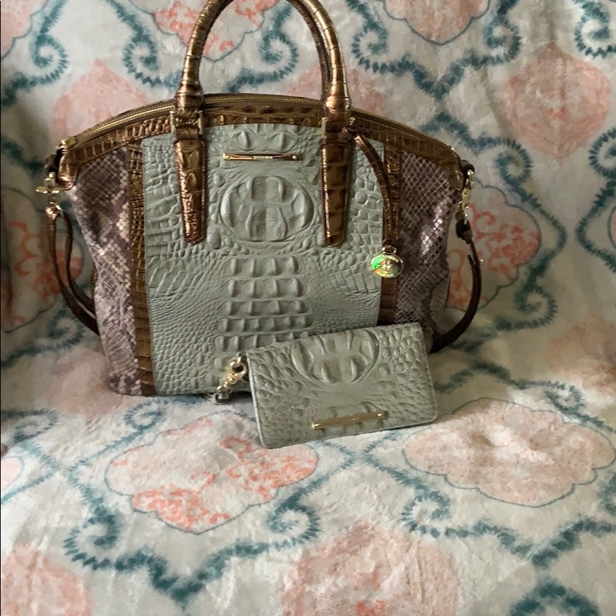 Gold And Brown Handbag